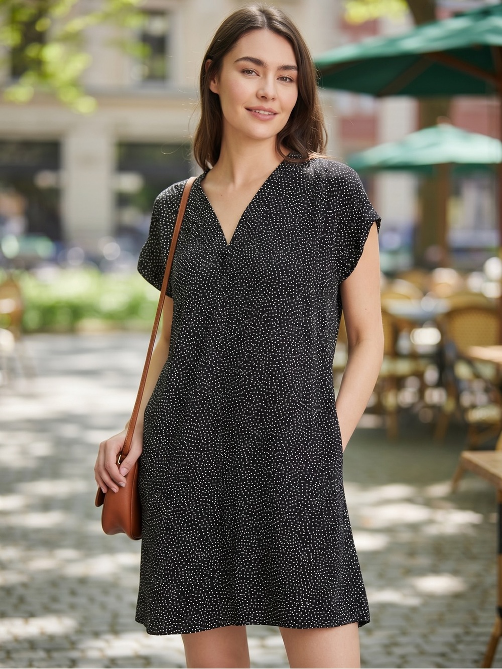 Gap Black and White Polka Dot Tunic Dress - Size Small (NWT)